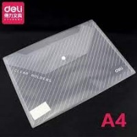 Clear folder with button