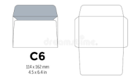 Envelope C6 114x162 mm