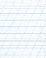 notebook with inclined lines, 12pg